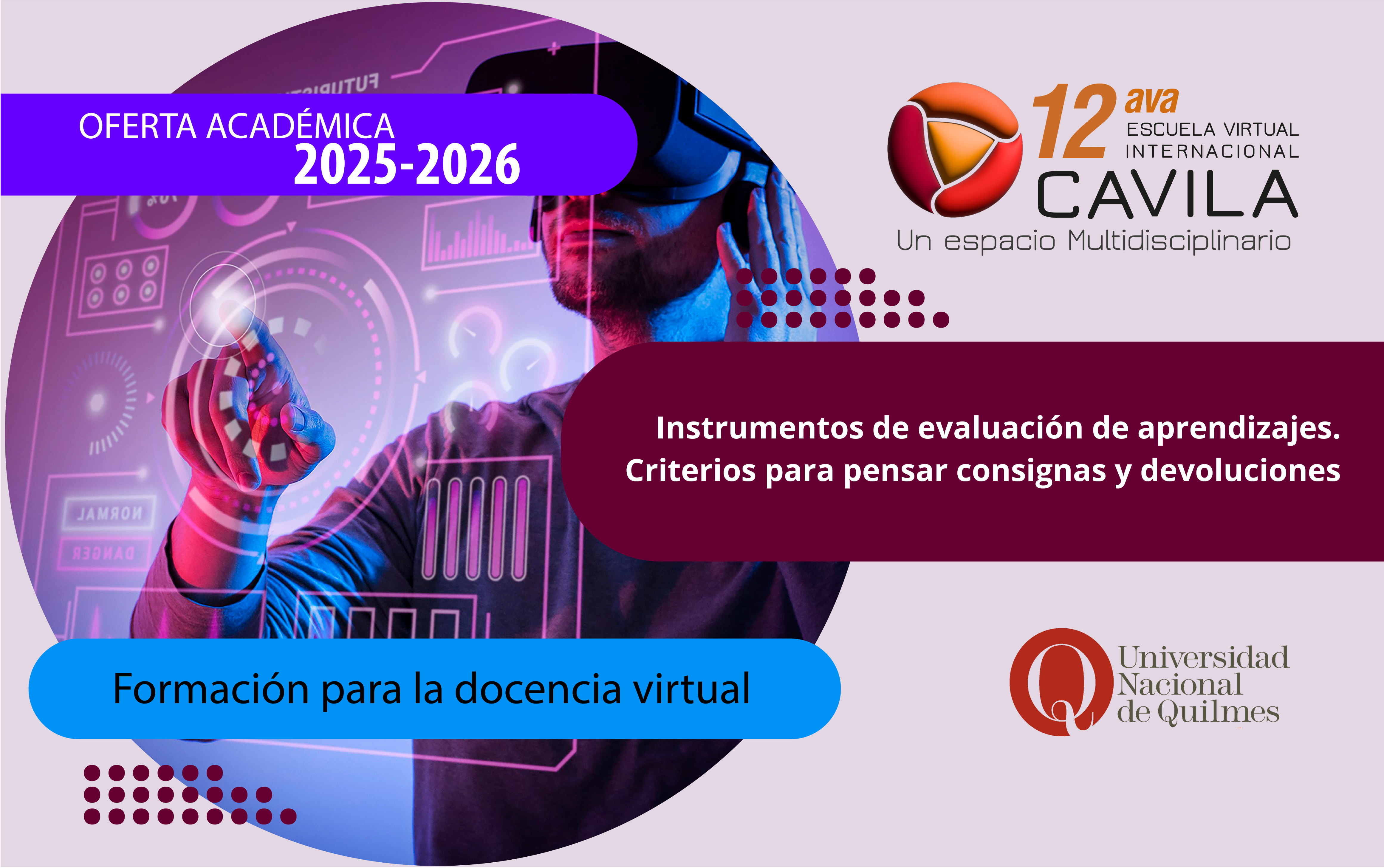 Logo curso Instrumentos de evaluación de aprendizajes. Criterios para pensar consignas y devoluciones